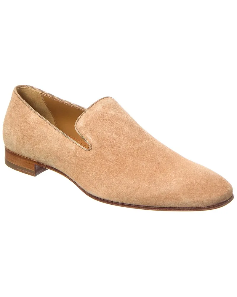 Christian Louboutin Dandelion Suede Loafer Brown