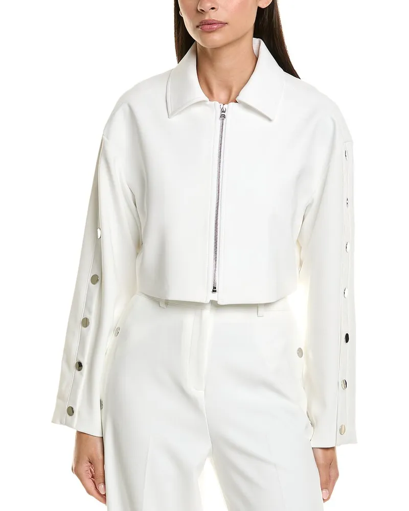 Kenneth Cole Zip-Up Jacket White