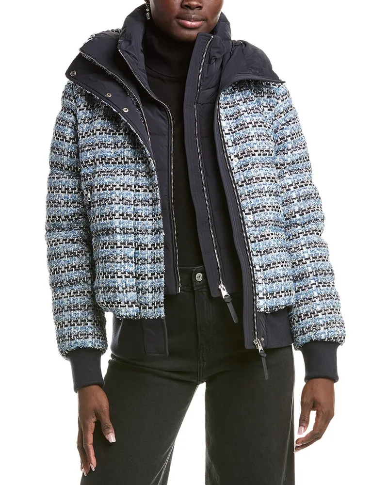 Mackage Shirley Tweed Down Coat Blue
