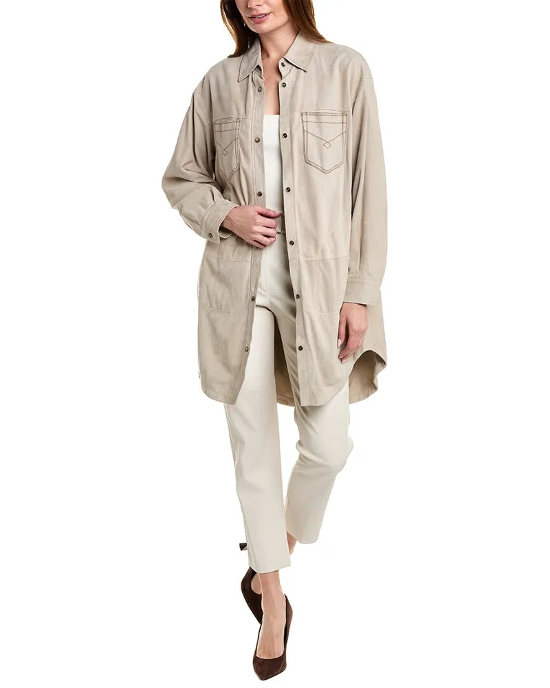 Brunello Cucinelli Leather Jacket Nocolor