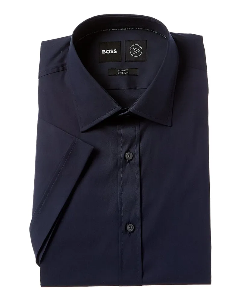 HUGO BOSS Hugo Boss Hank Slim Fit Dress Shirt Blue