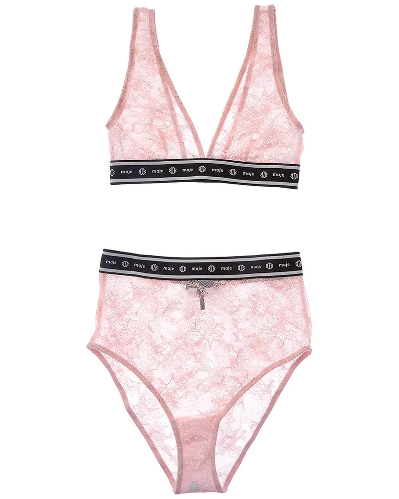 Maje 2pc Lingerie Set Pink