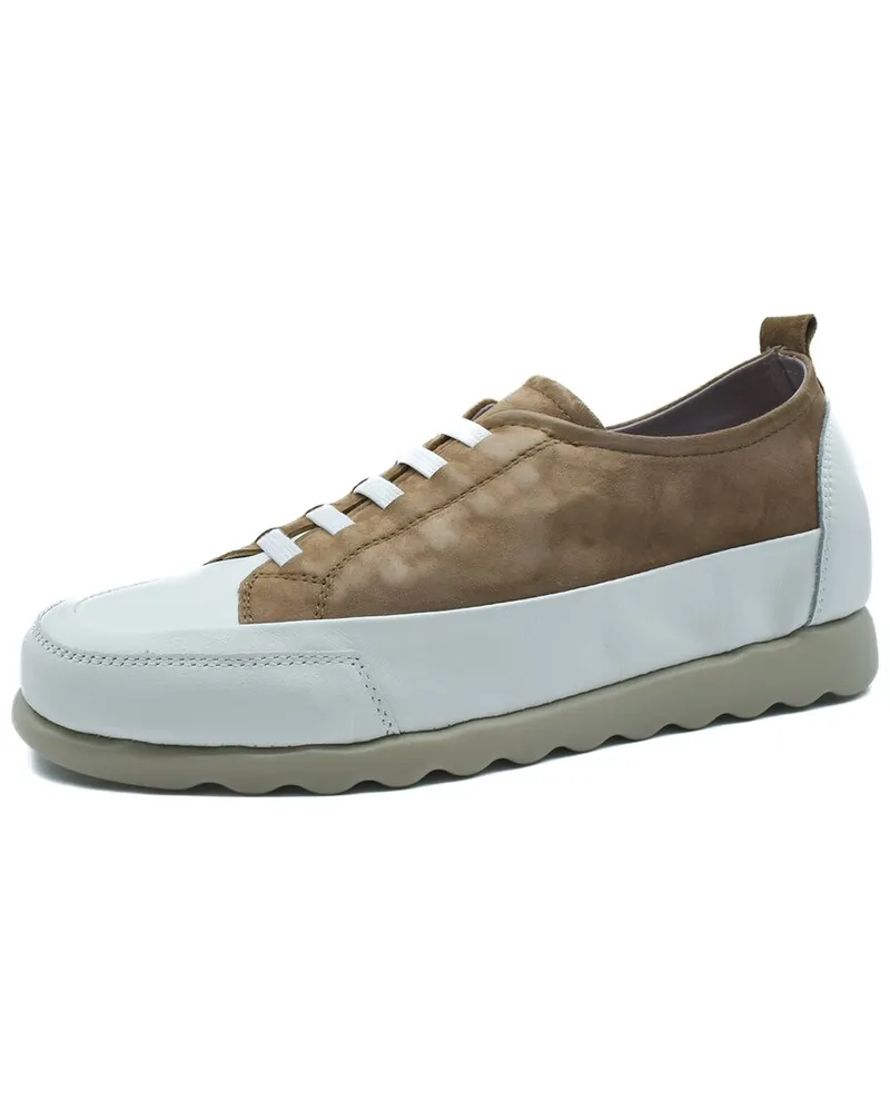 The FLEXX Lena Leather & Suede Sneaker White