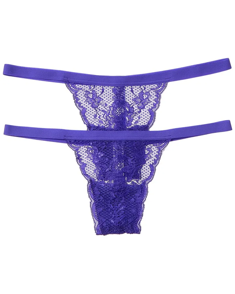 Cosabella 2pk Never Say Never Skimpie G-String Purple