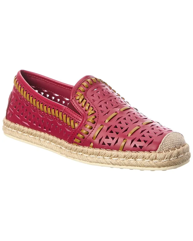 TOD'S TOD’s Leather Espadrille Red