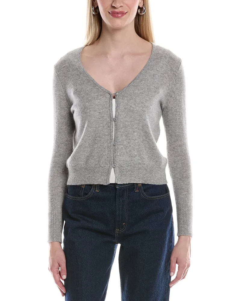 philosophy V-Neck Cropped Cashmere Cardigan Nocolor