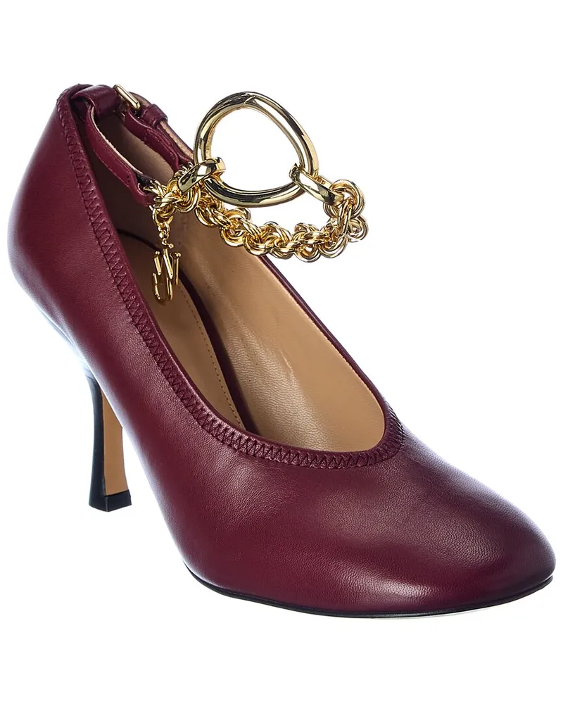 J.W.Anderson Chain Leather Pump Red