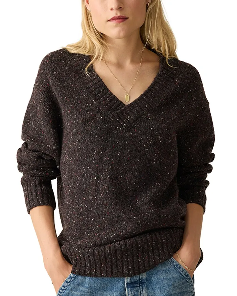 Faherty Driftwood Donegal Wool-Blend Sweater Nocolor
