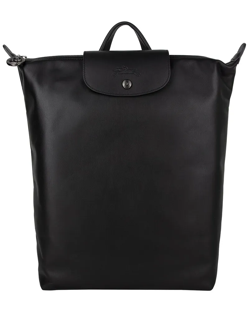 Longchamp Le Pliage Xtra Medium Leather Backpack Black