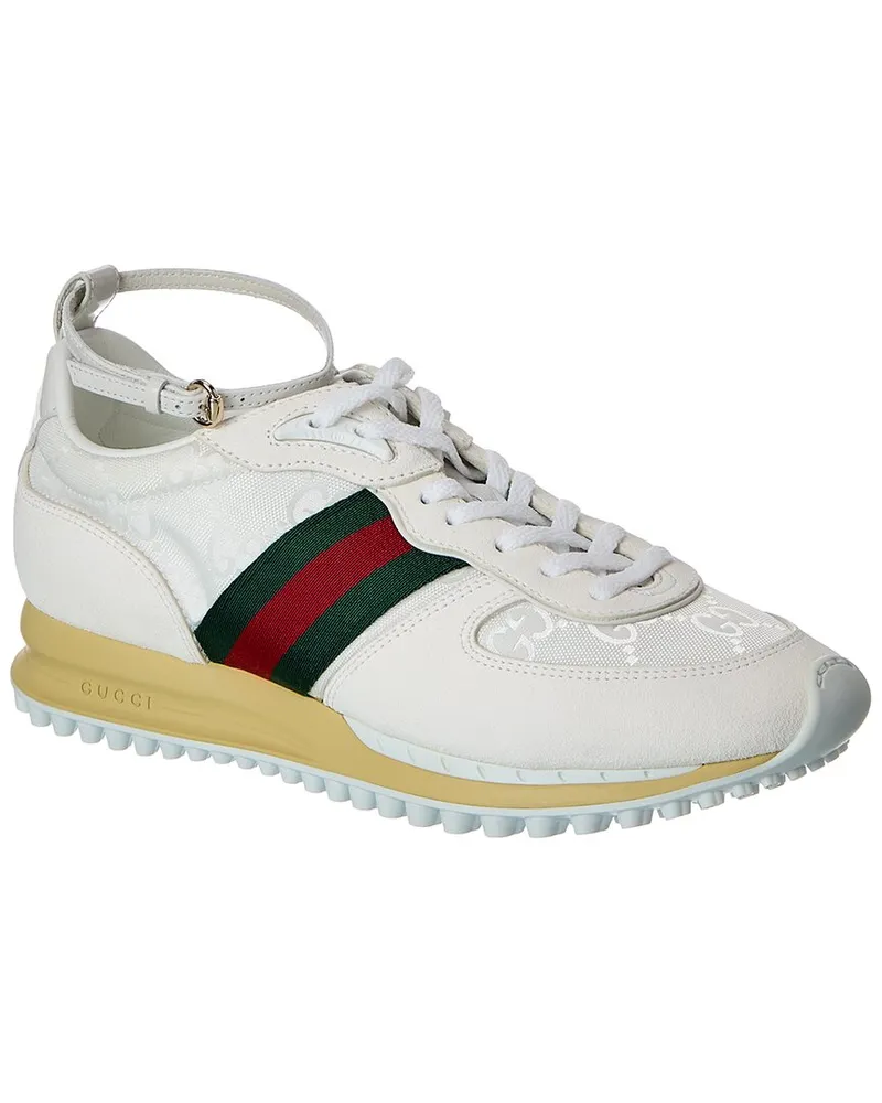 Gucci Re-Motion GG Nylon & Suede Sneaker White