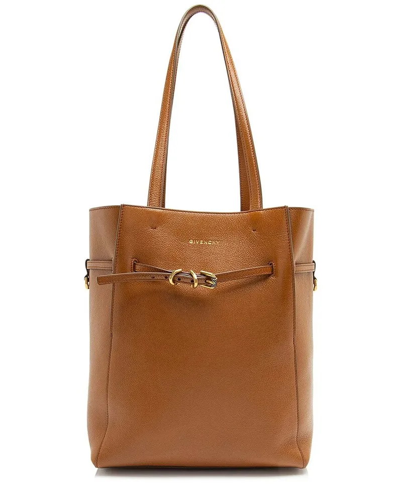 Givenchy Brown Leather Voyou Small Tote (Authentic Pre-Loved Nocolor