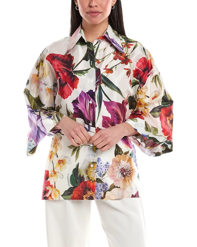 Dolce & Gabbana Silk Shirt White