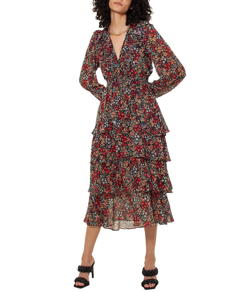 Hale Bob Midi Dress Red
