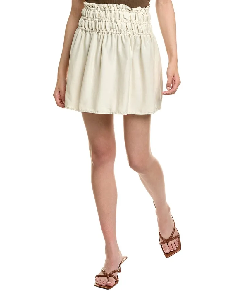 Bella Dahl Elastic Shirred Skirt Nocolor