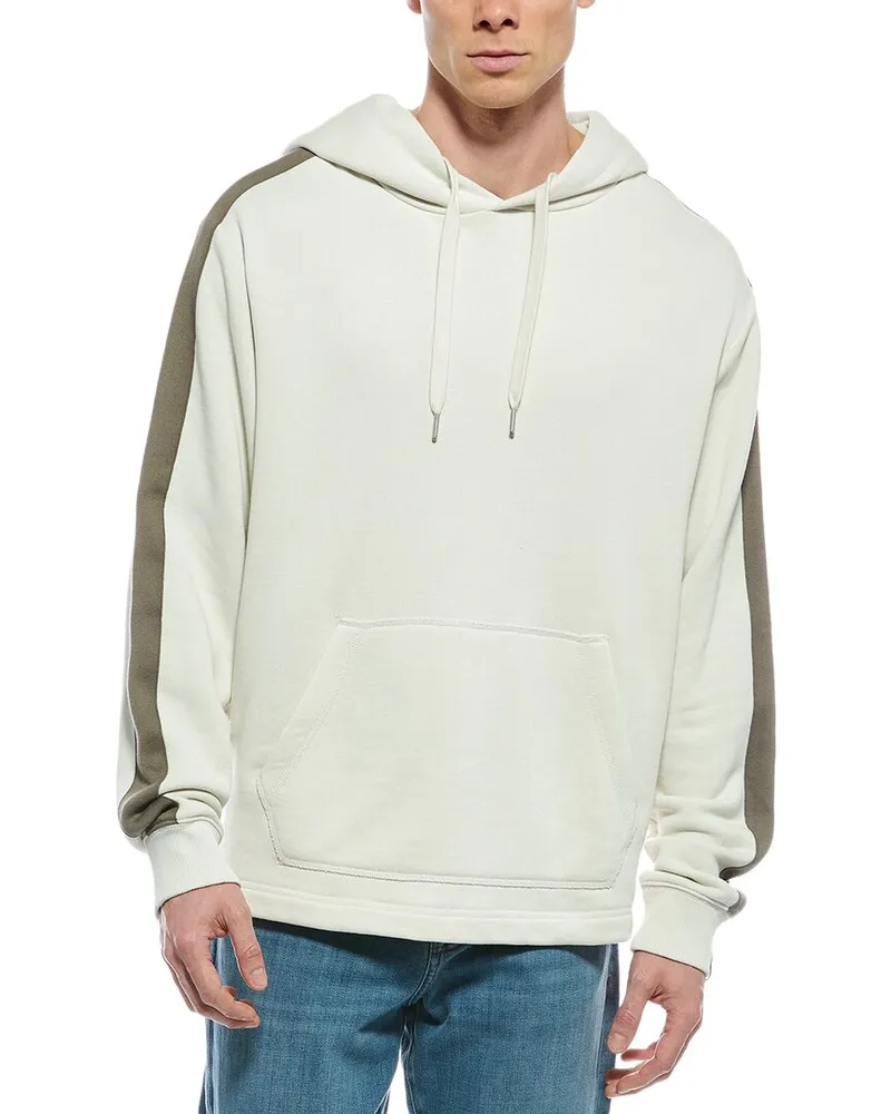 Rag & Bone Mixed Media Hoodie Grey