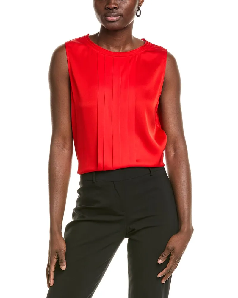 HUGO BOSS Bemiula Silk Top Red