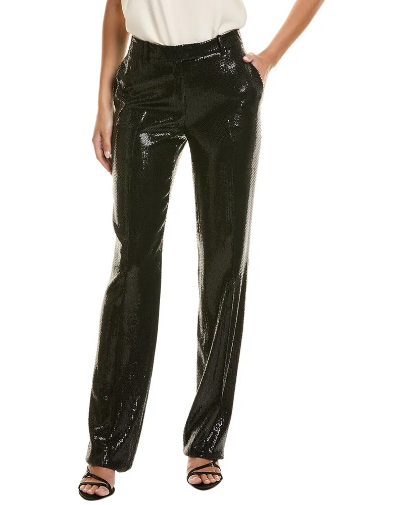 Michael Kors Sequin Carolyn Silk-Blend Trouser Black