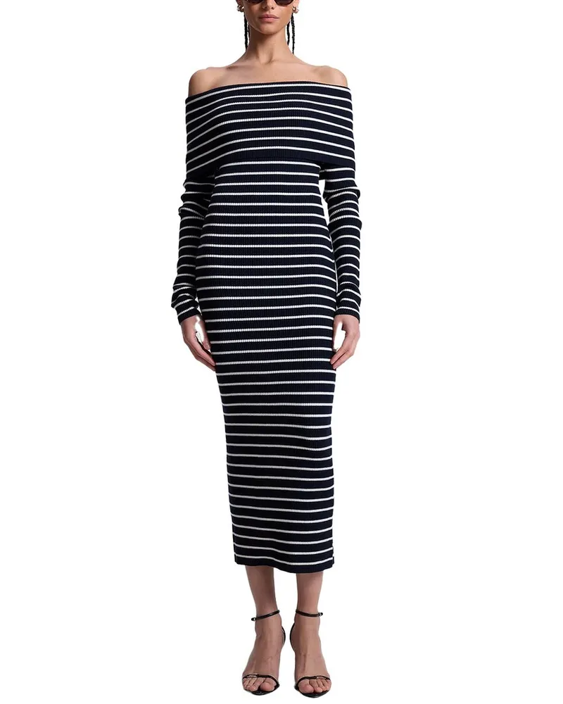 A.L.C. Evelyn Wool-Blend Dress Blue