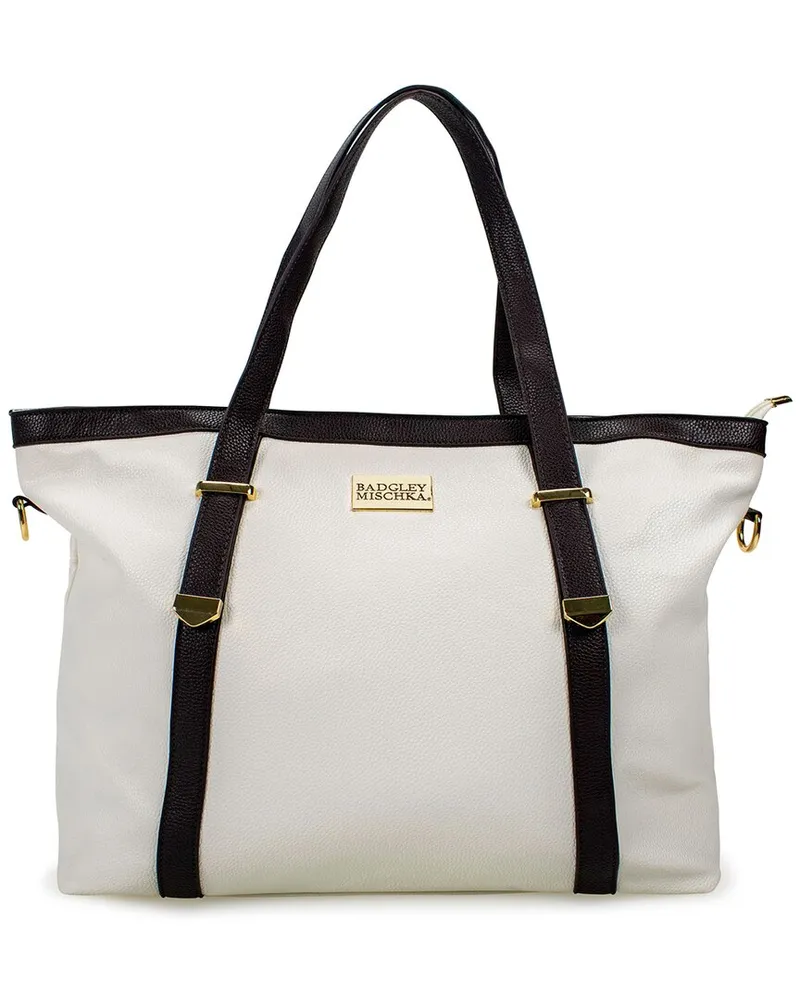 Badgley Mischka Anna XL Weekend Tote White