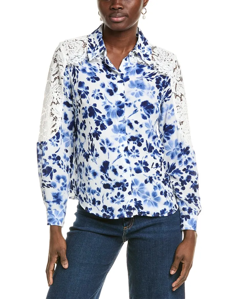 Nicole Miller Woven Shirt Blue
