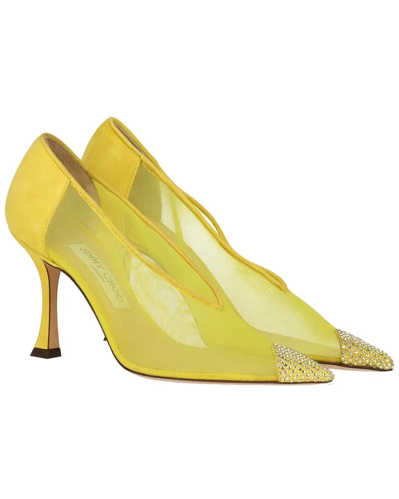 Jimmy Choo Nicole 90 Mesh Heel Nocolor