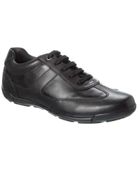 Geox Edgware Leather Sneaker Black