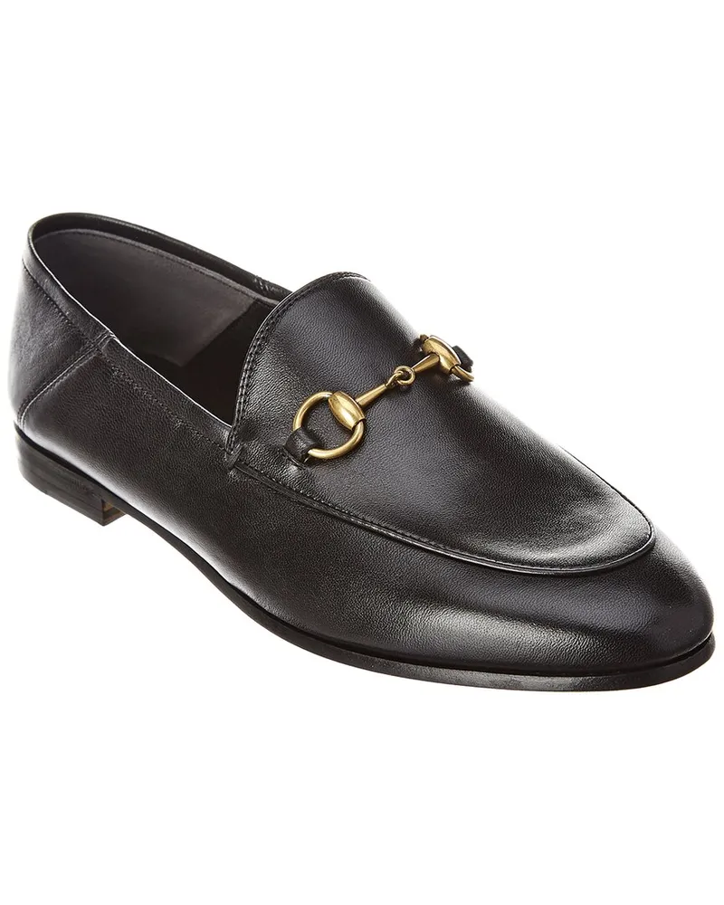 Gucci Brixton Horsebit Leather Loafer Black
