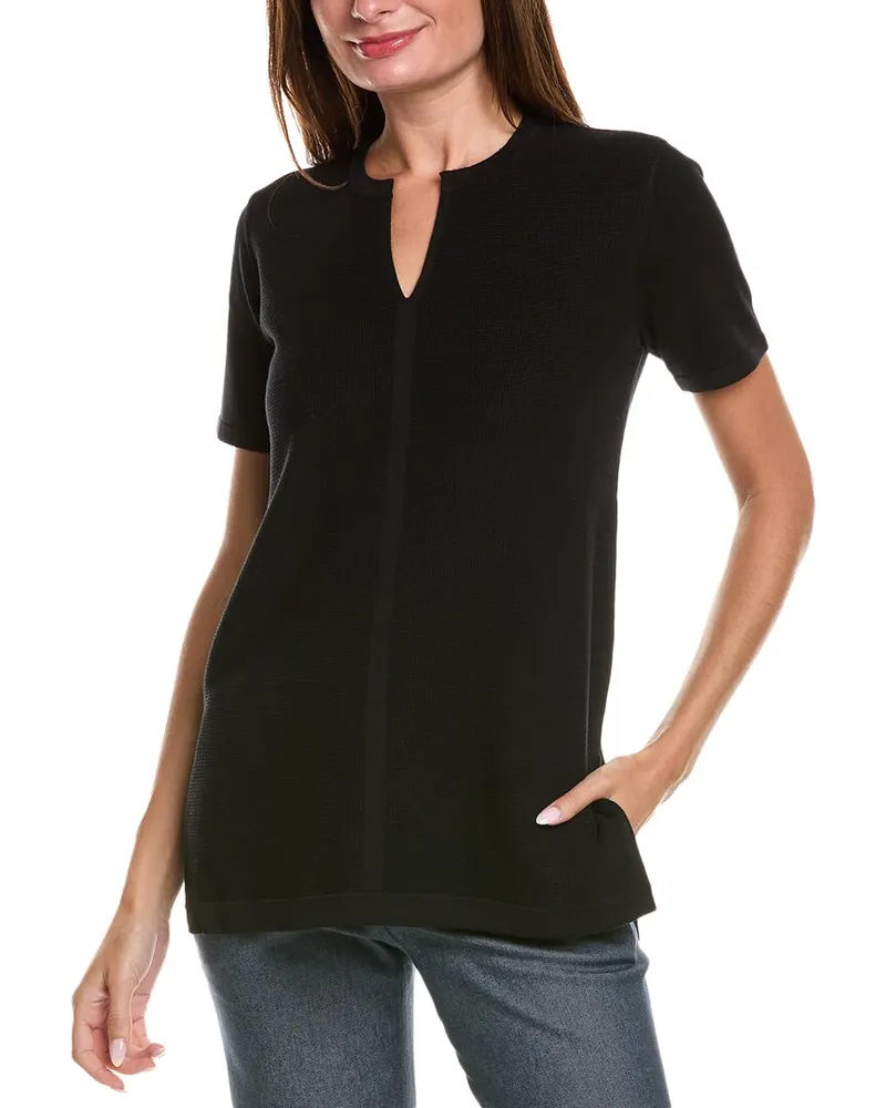 ST. JOHN Lightweight Top Black