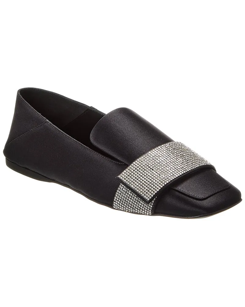 Sergio Rossi Satin Loafer Black