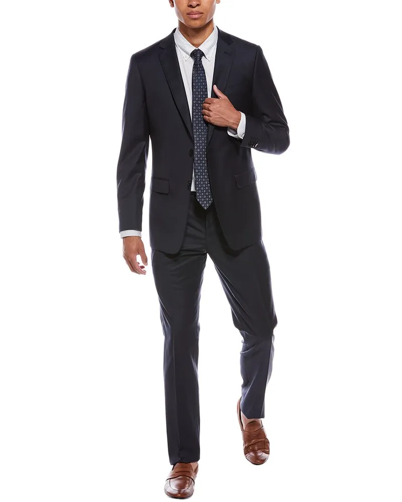 Roberto Cavalli 2pc Slim Fit Wool Suit Grey