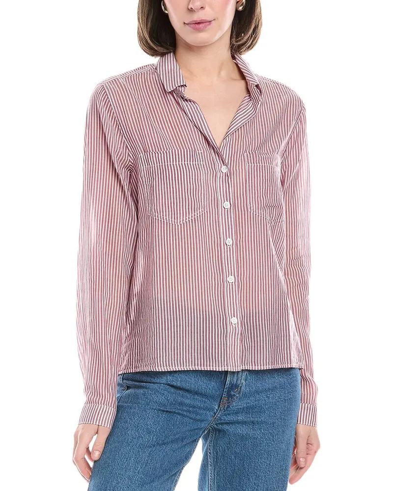 Bella Dahl Button-Up Shirt Red