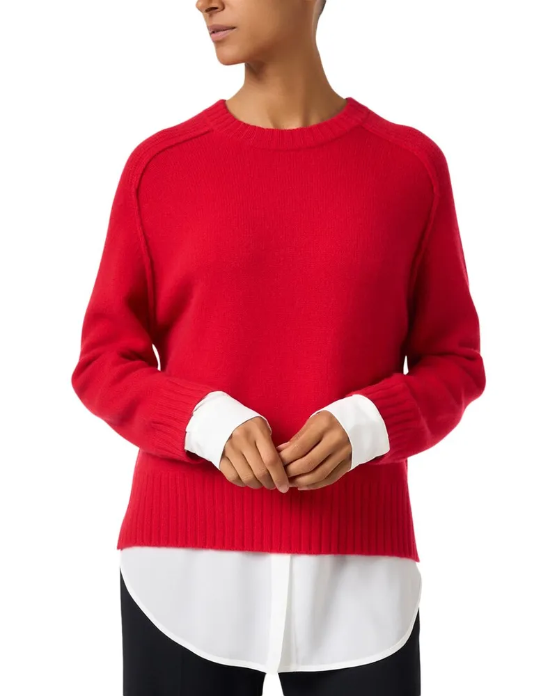 Brochu Walker Parsons Wool & Cashmere-Blend Sweater Red