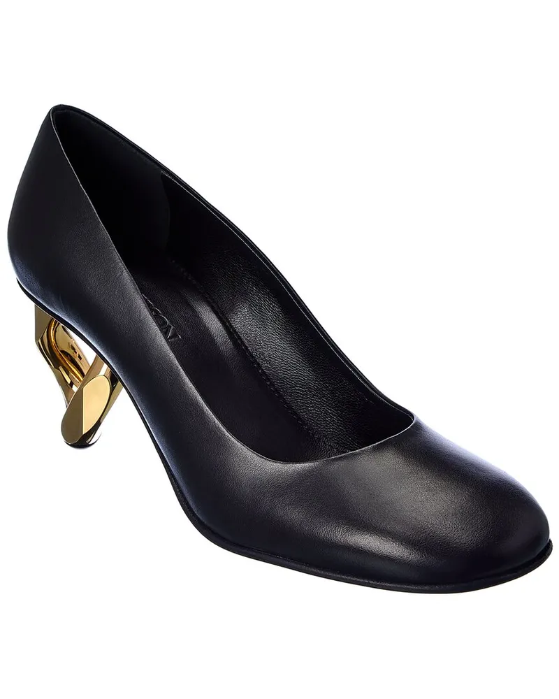 J.W.Anderson Chain Detail Leather Pump Black