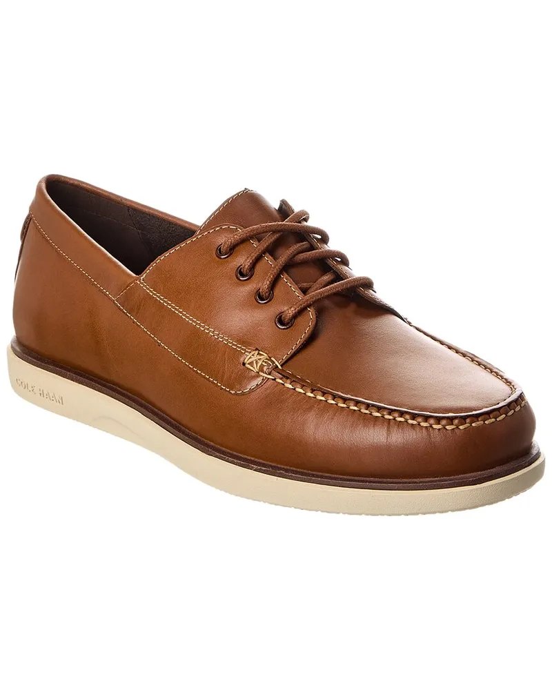 COLE HAAN Grand 4-Eye Leather Loafer Brown