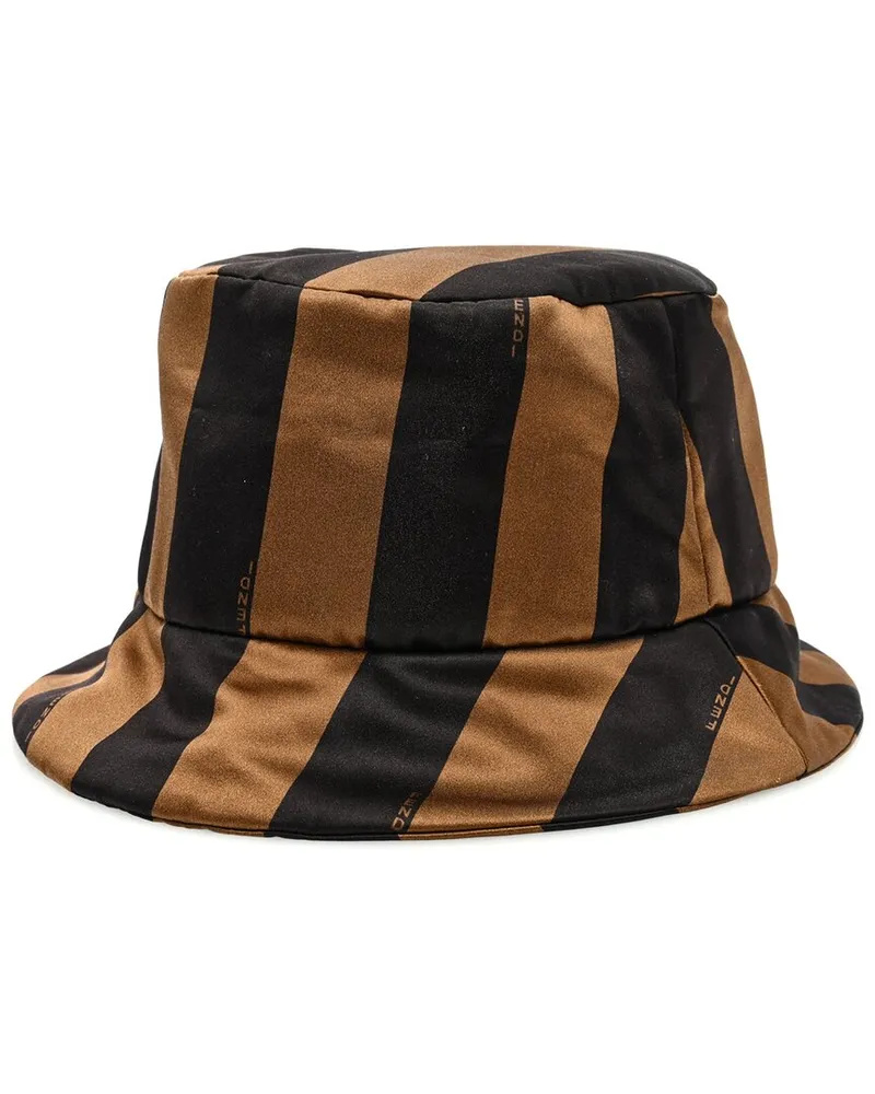 Fendi Silk Pequin Bucket Hat S (Authentic Pre-Loved Nocolor