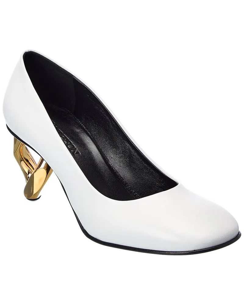 J.W.Anderson Chain Link Leather Pump White
