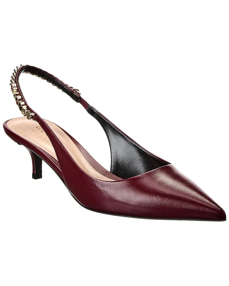 Gucci Signoria Leather Slingback Pump Nocolor