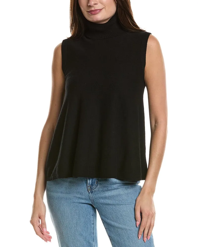 Michael Kors Cashmere Turtleneck Top Black