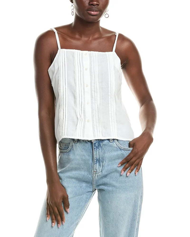 Officine Generale Officine Generale Clothilde Pleated Top White