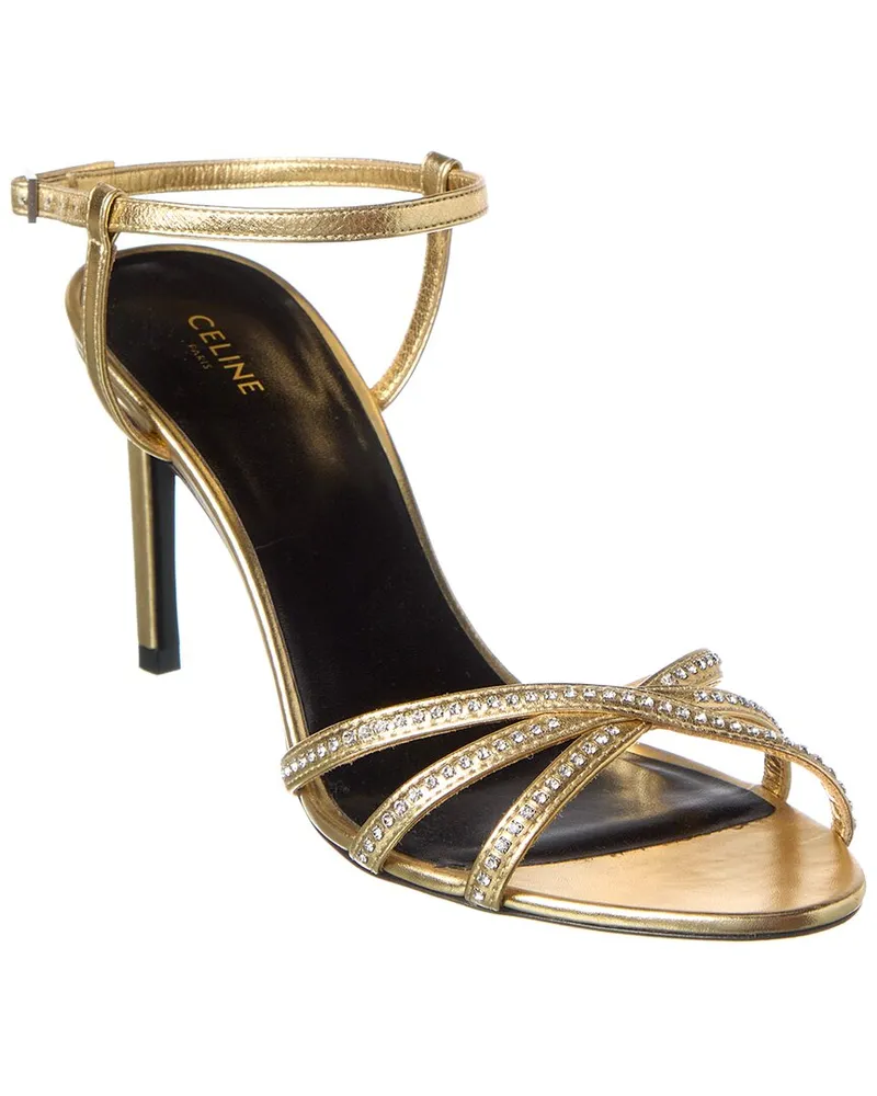 Celine Leather Sandal Gold