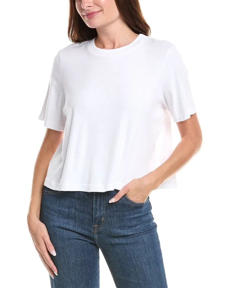 Michael Stars Kristen Crop T-Shirt White