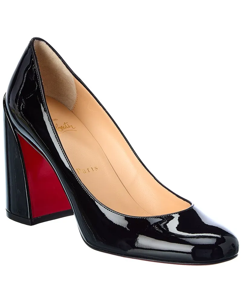 Christian Louboutin Miss Sab 85 Patent Pump Black