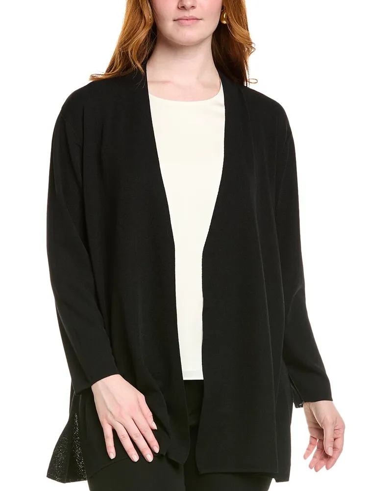 Anne Klein Plus Napa Cardigan Black