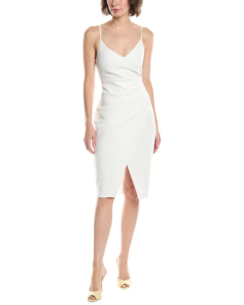 Black Halo Bowery Sheath Dress White