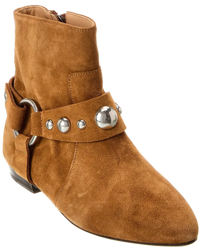 Isabel Marant Siago Suede Bootie Brown