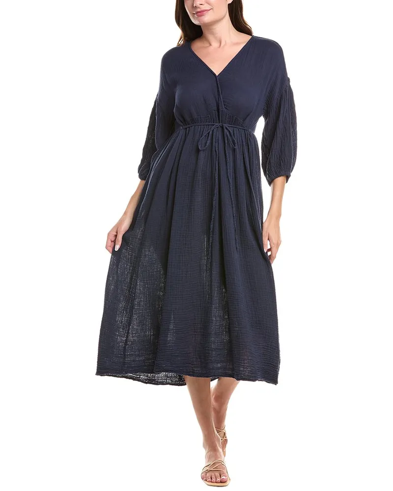 Michael Stars Giedre Midi Dress Blue