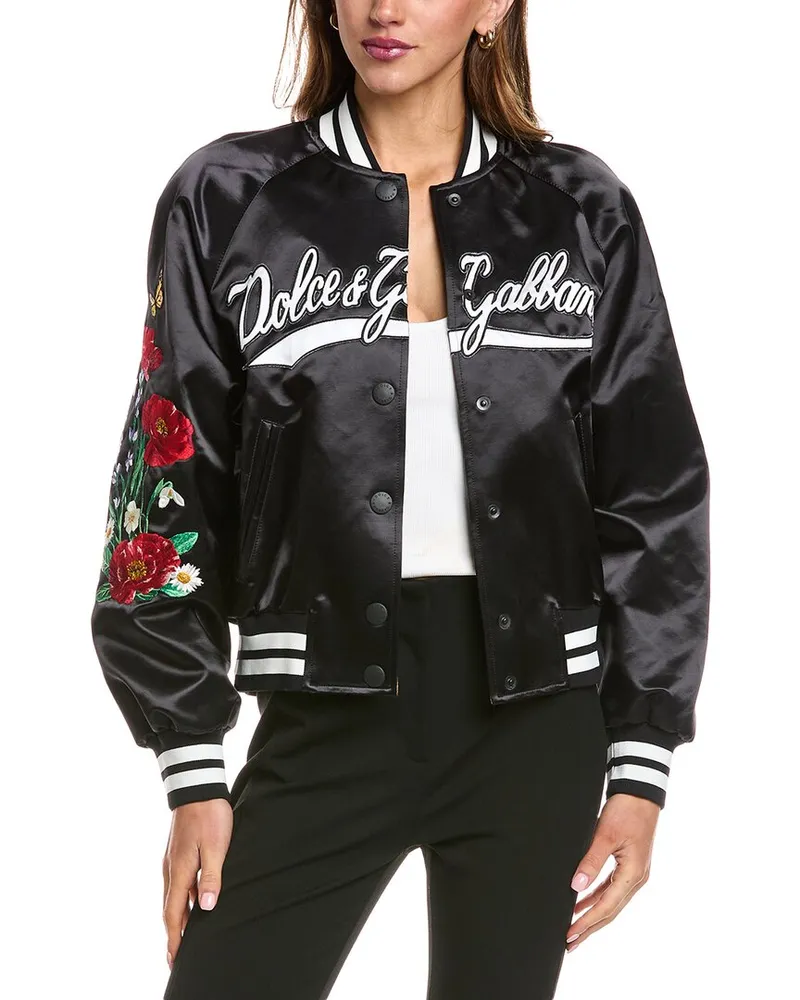 Dolce & Gabbana Embroidered Jacket Black