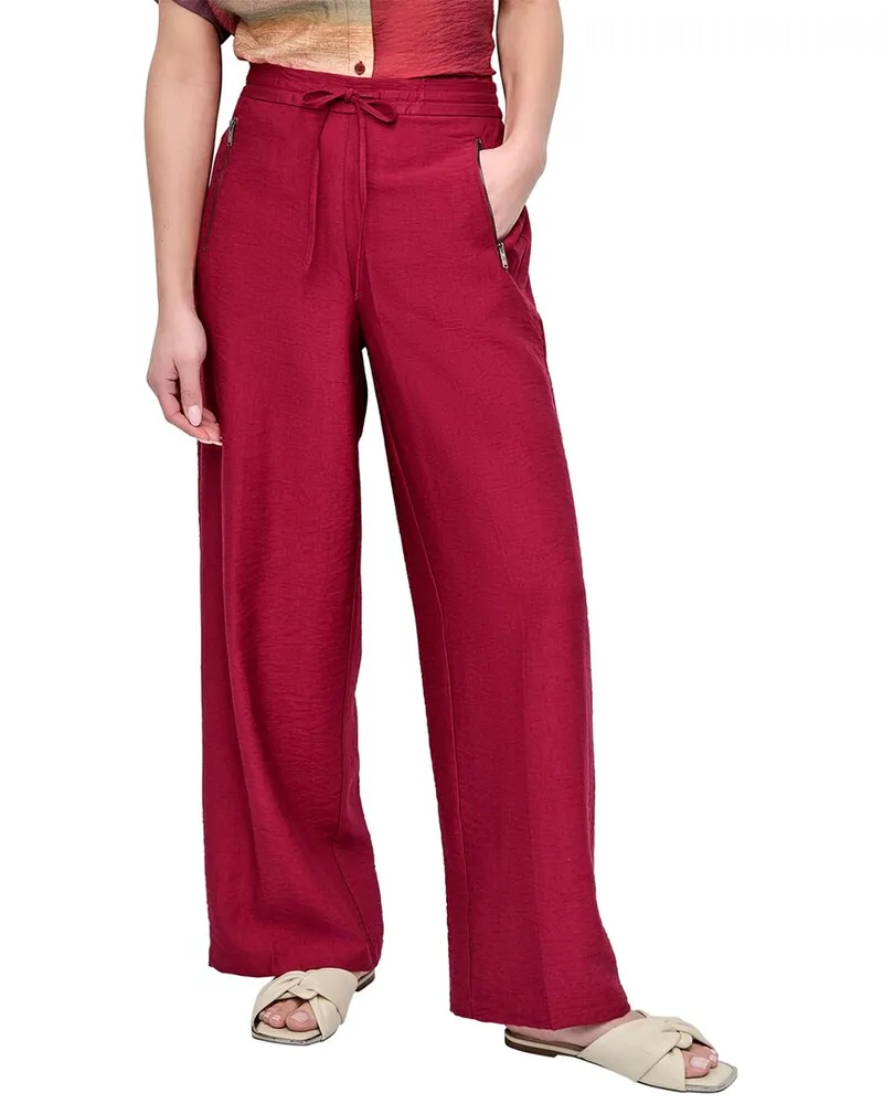 DKNY Pull-On Drawstring Pant Red