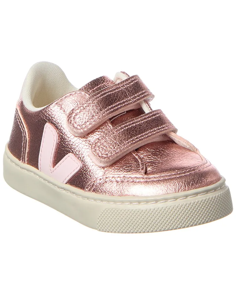 VEJA Small V-12 Chromefree Leather Sneaker Pink