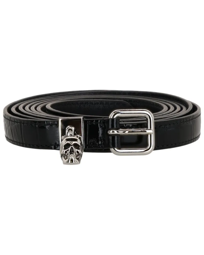 Alexander McQueen Leather Belt Black